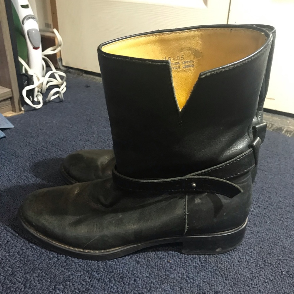 Madewell black motorcycle boots size 7 fall boots